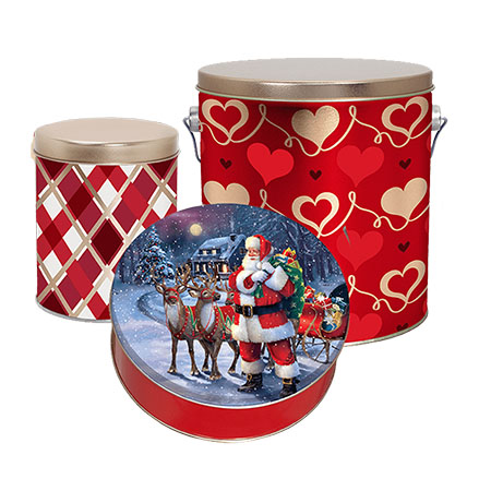 Gift metal tin container
