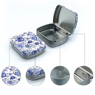 Hinged lid tin box manufacturer