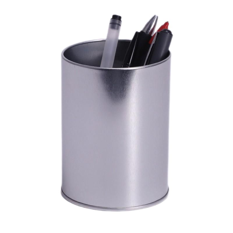 metal tin pen holder